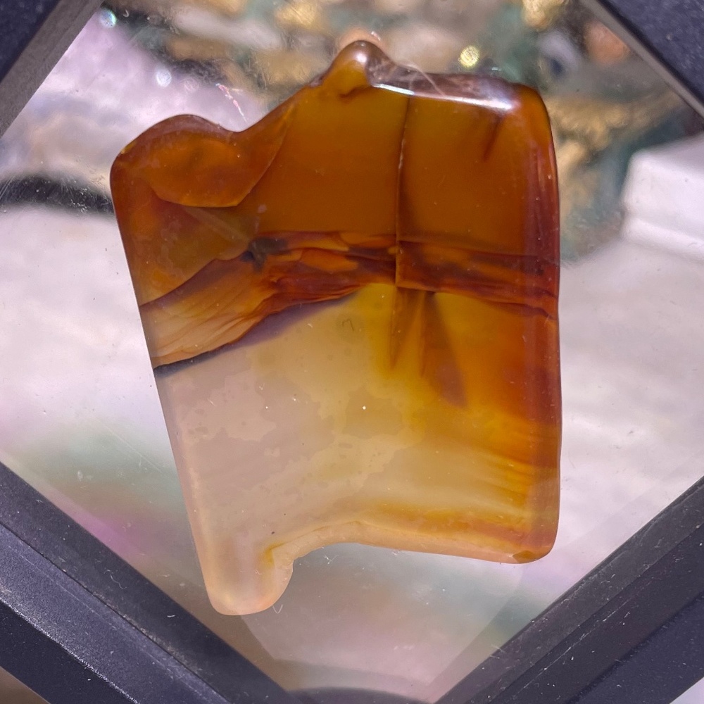 Sunstone, Carnelian Agate, Opalized Gemstone Gorgeous Touchstone